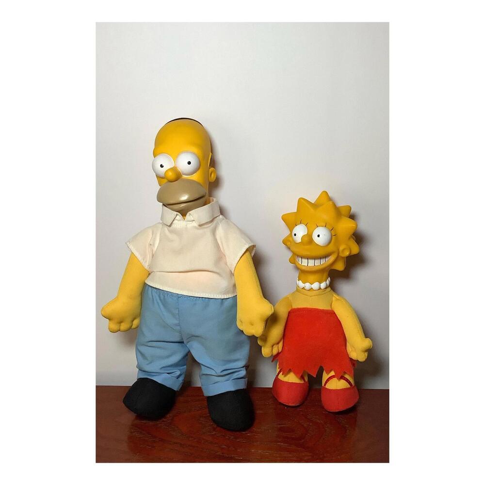 Vintage 1990 The Simpson, Homer and Lisa Simpson, Vintage Toys, Fun Gifts
